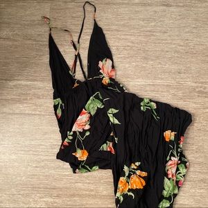 Plunging neckline dress